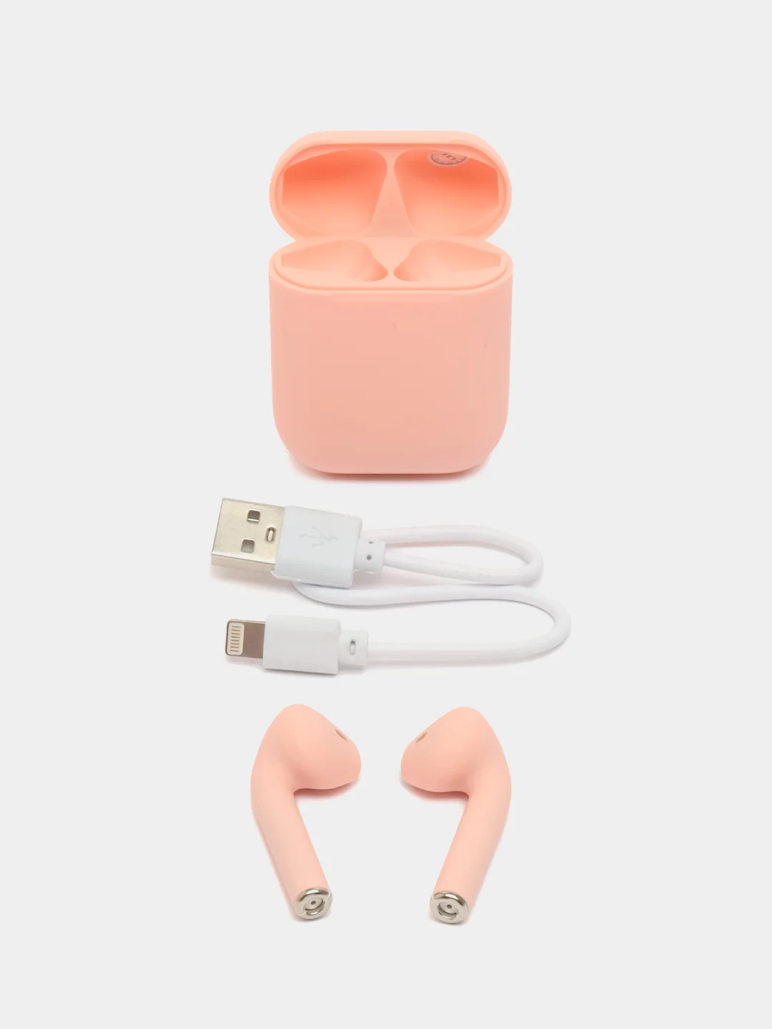 Розовый беспроводные наушники Pods 2, сенсорные, с микрофоном