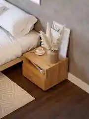 Белый тумба прикроватная ДомаКлёво