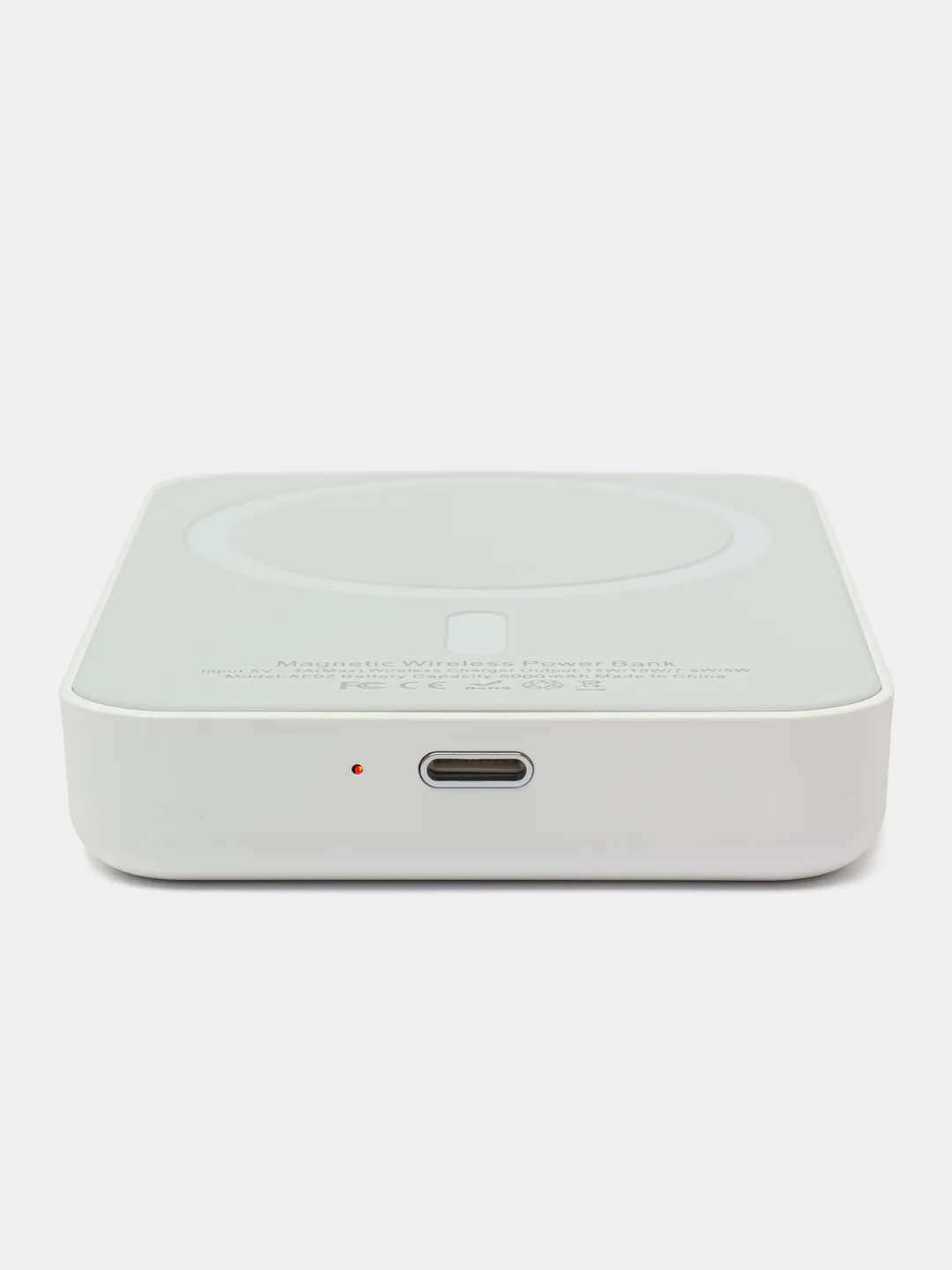 Белый беспроводная зарядка повербанк MagSafe Battery Pack