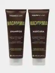 Happy Hair Macadamia Moist, набор: шампунь бессульфатный + маска