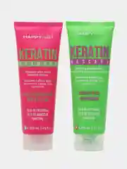 HAPPY HAIR Keratin Набор: шампунь бессульфатный + маска