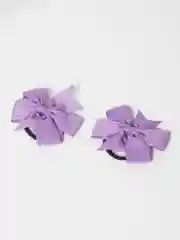 Зеленый бантики резинки для волос детские "Bows", бантики для девочек, 2 штуки