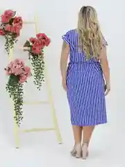 Голубой платье женское летнее,50-56