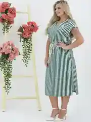 Мятный платье женское летнее,50-56