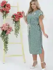 Мятный платье женское летнее,50-56