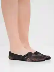Черный носки слетки женские ажурные капрон