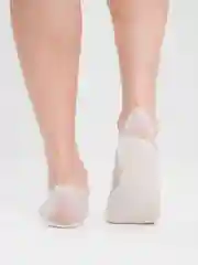 Белый носки слетки женские ажурные капрон