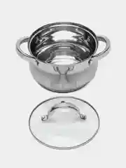 Набор посуды Webber BE-616/6, из нержавеющей стали, 6 предметов, 2.1 л, 2.9 л, 3.9 л