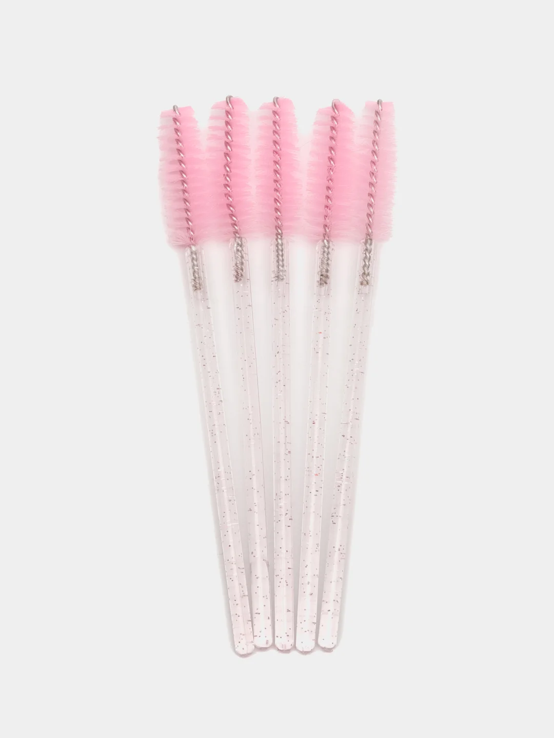 Розовый щеточки для бровей и ресниц с блёстками / 1, 5, 10, 50шт
