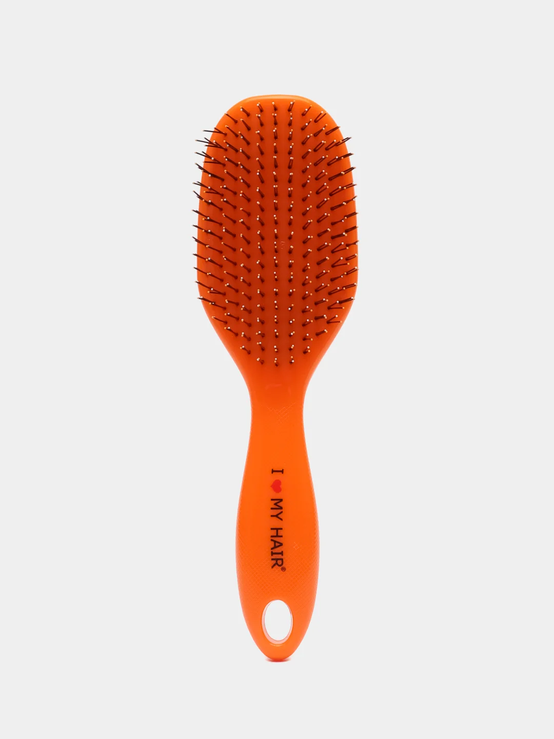 Оранжевый i LOVE MY HAIR / Расческа, щетка для волос Spider Classic 1502 глянцевая, размер L