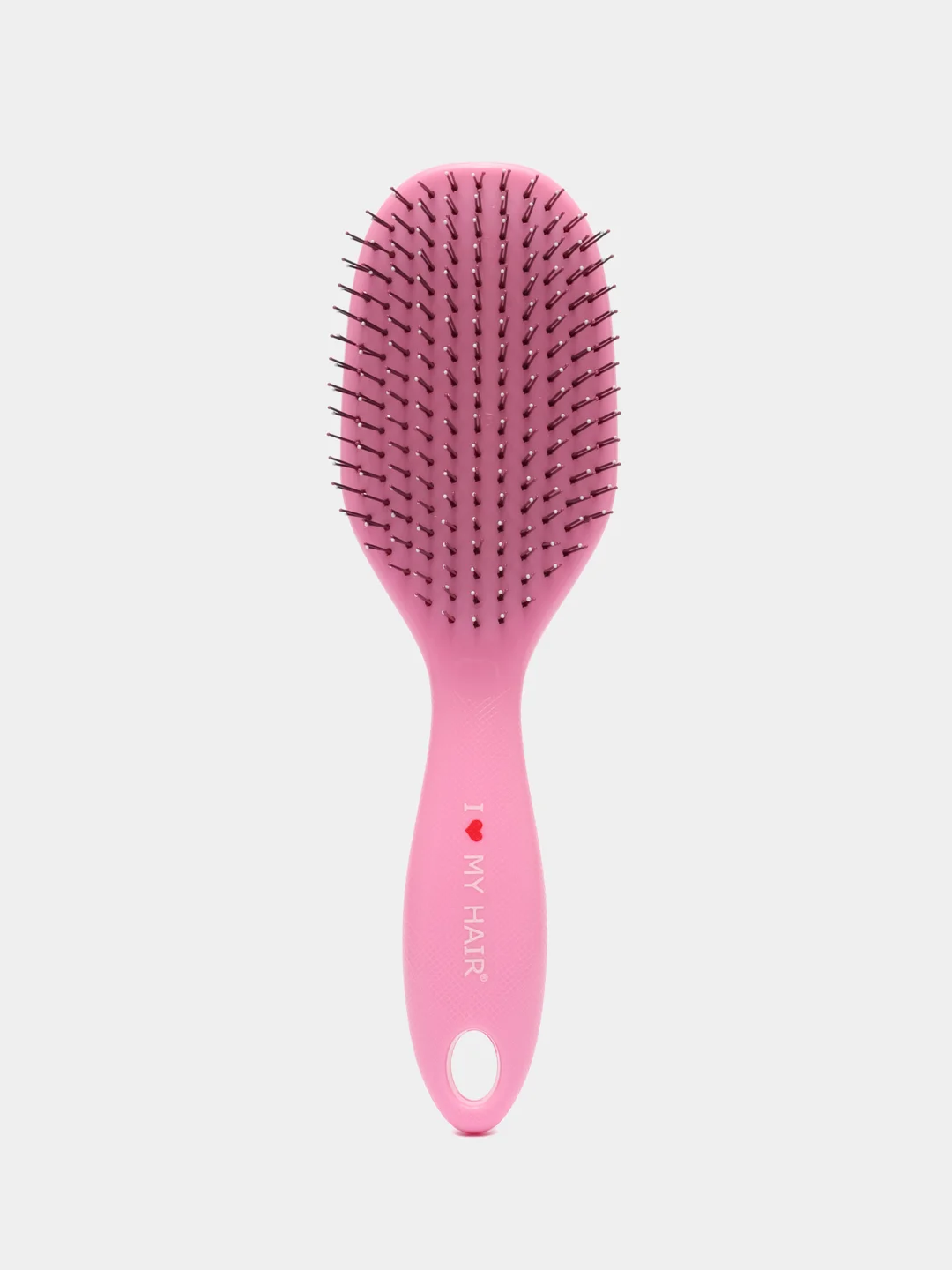 Розовый i LOVE MY HAIR / Расческа, щетка для волос Spider Classic 1502 глянцевая, размер L