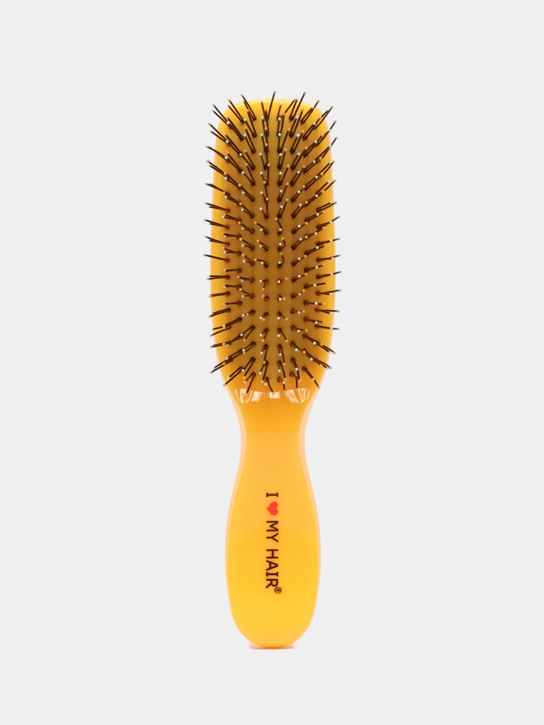 Желтый i LOVE MY HAIR / Щетка, расческа для волос Spider Classic 1503 глянцевая, размер S