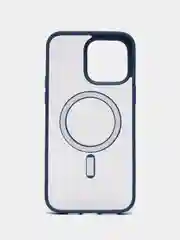 Темно-синий чехол iPhone 13 pro, Pro Max, 14 Pro, Pro Max, 15 Pro,  Pro Max, MagSafe