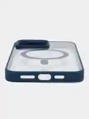 Темно-синий чехол iPhone 13 pro, Pro Max, 14 Pro, Pro Max, 15 Pro,  Pro Max, MagSafe