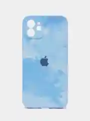 Небесно-голубой чехол для iPhone 11, 12, 13, 14, 14 Pro, 14 Pro Max, 15, 15 Pro, 15 Pro Max