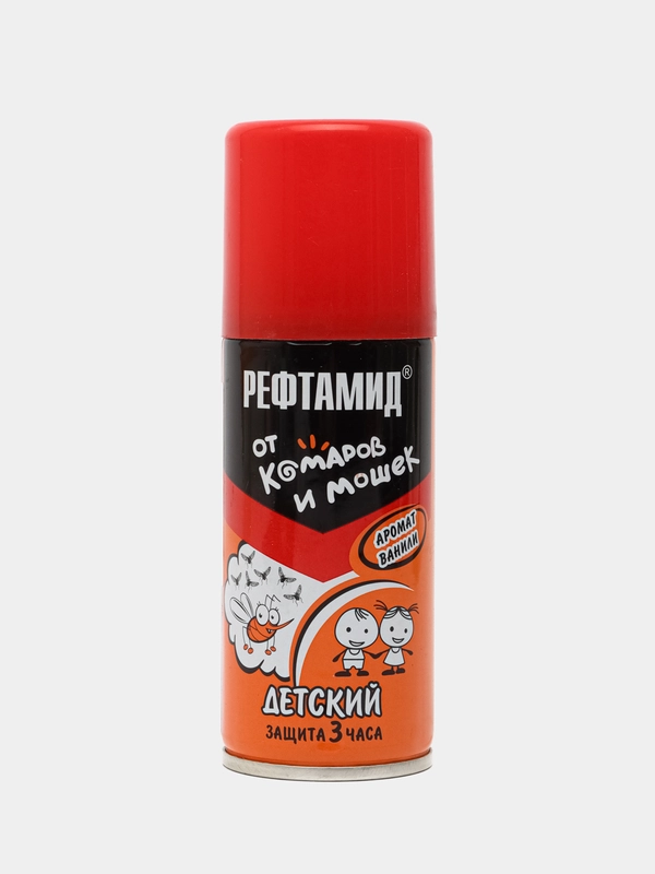 Рефтамид Детский бережная защита (100 мл) Аэрозоль от комаров, мошки, мокрецов, москитов