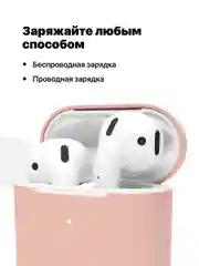 Розовый чехол для наушников Apple AirPods SSY