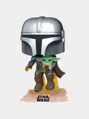 Фигурка Funko POP! "Мандалорец с Малышом" (402), Star Wars ATG Mandalorian