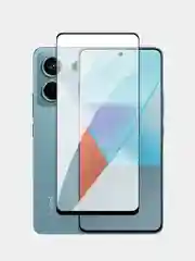 Черный защитное стекло для Xiaomi Redmi Note 13 5G / Poco X6 / Poco X6 Pro / Редми Нот 13 5Г