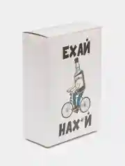 Белый коробка складная подарочная новогодняя 16 х 23 х 7,5 см