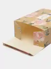 Белый коробка складная подарочная новогодняя 16 х 23 х 7,5 см