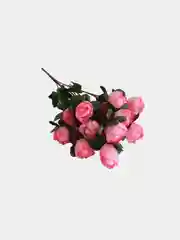 Розовый искуственные цветы "Камелия", букет камелий, красные, желтые, белые, оранжевые, розовые
