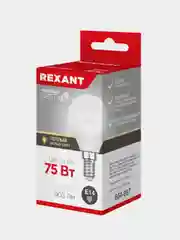 Лампа светодиодная REXANT Шарик, 7,5 Вт, E27, 713 Лм, 6500 K