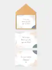 Открытка с крафтовым конвертом и наклейкой