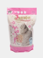 Наполнитель впитывающий Экософт "Комфорт", для кошачьего туалета, 5 л