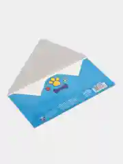 Небесно-голубой конверт для денег / Открытка