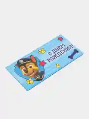 Небесно-голубой конверт для денег / Открытка