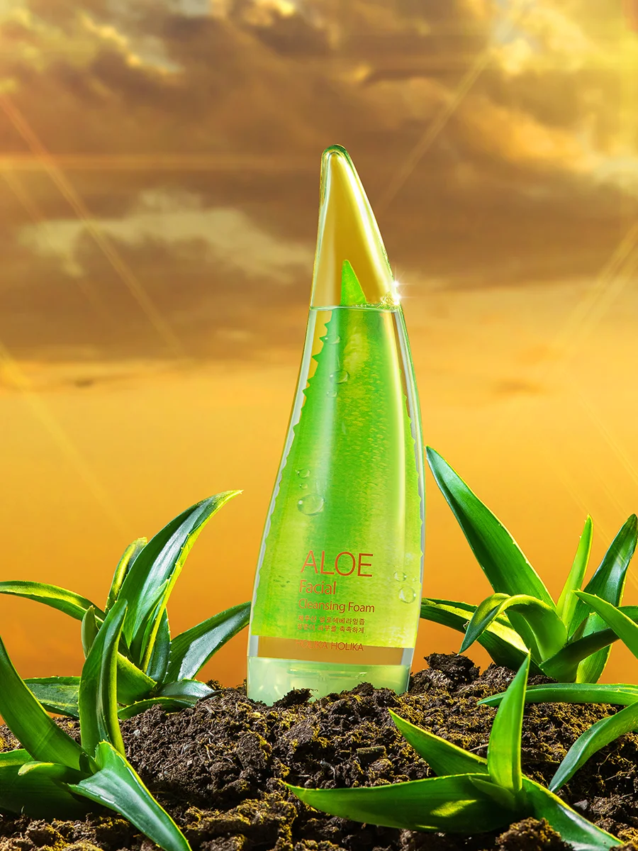 Очищающая пенка для лица с алоэ вера Holika Holika Aloe Cleansing Foam, 150 мл