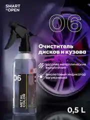 Очиститель дисков и кузова авто c индикатором нейтральный Smart Open 06 METAL COLOR, 0,5 л