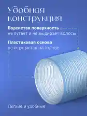 Синий бигуди липучки для объема волос REVOLUT, набор 6 шт