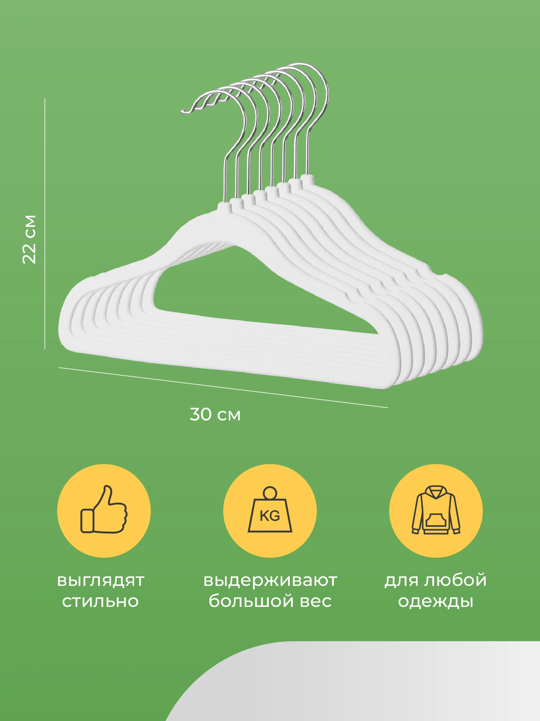 Вешалка плечики для одежды детские Birdhouse, набор вешалок, 10 шт