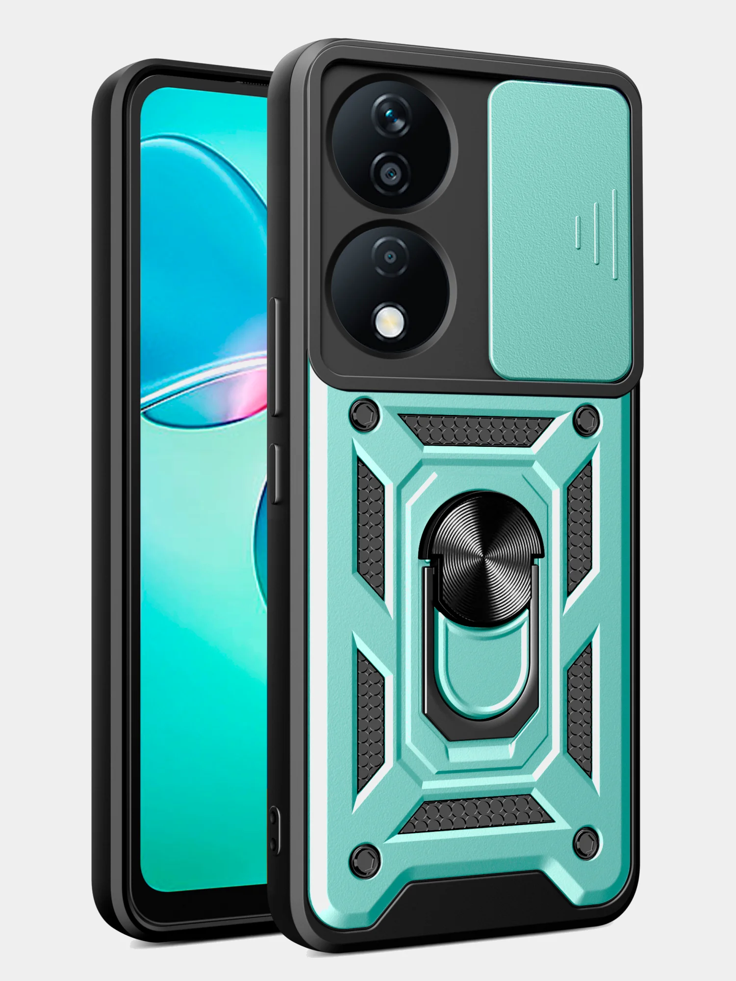 Хром чехол противоударный armors для Honor X7B / Хонор Х7В с защитой камеры