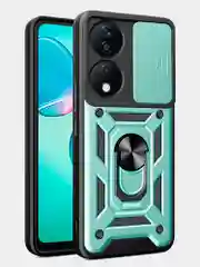Зеленый чехол противоударный armors для Honor X7B / Хонор Х7В с защитой камеры