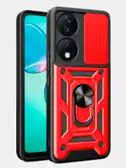 Красный чехол противоударный armors для Honor X7B / Хонор Х7В с защитой камеры