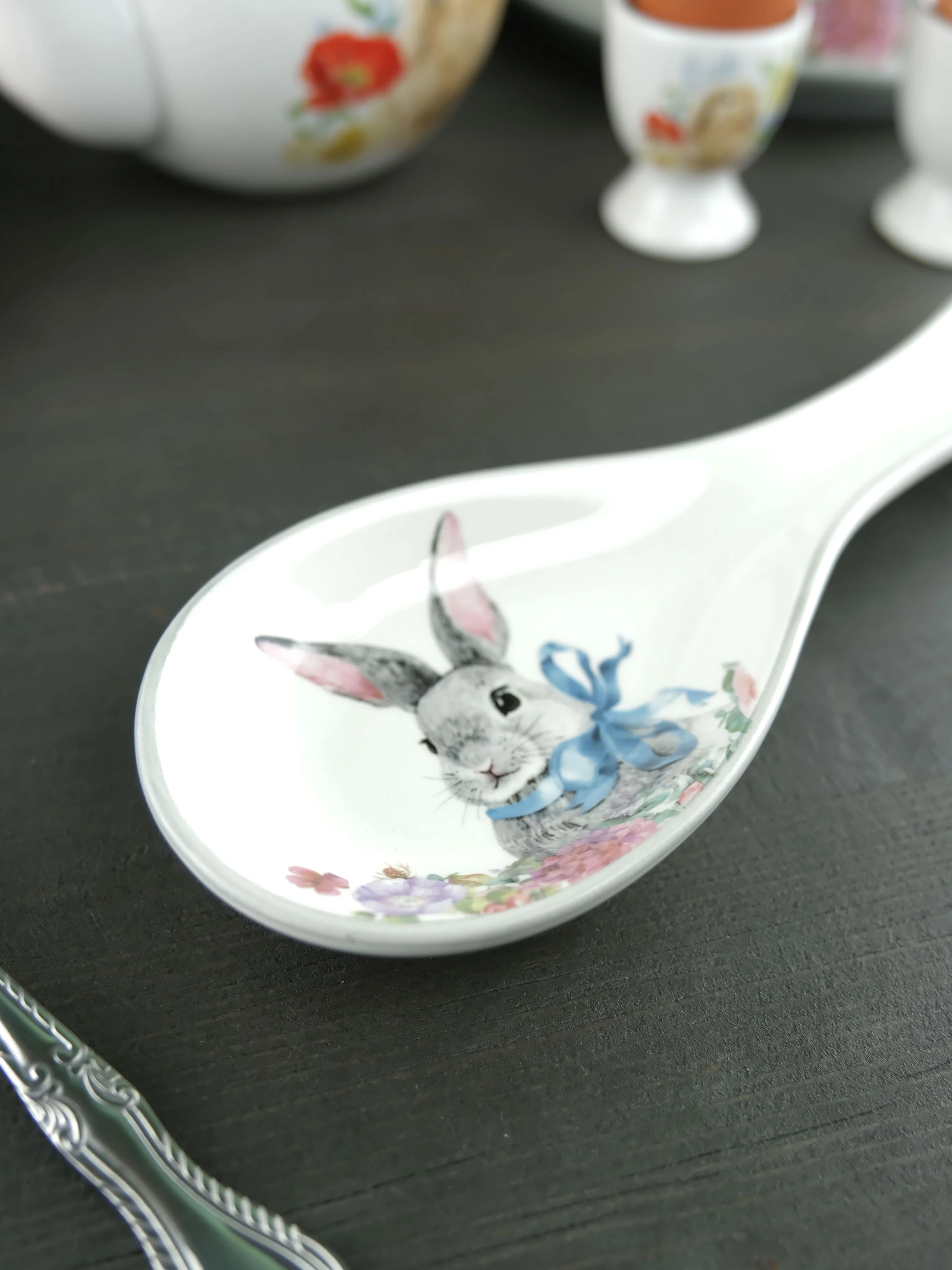 Белый подставка под ложку Repast Happy Easter 24,7*9*2,5 см