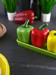 Набор для специй на подставке Repast Rich harvest Перцы 15*5.5*8.5 см 3 шт.