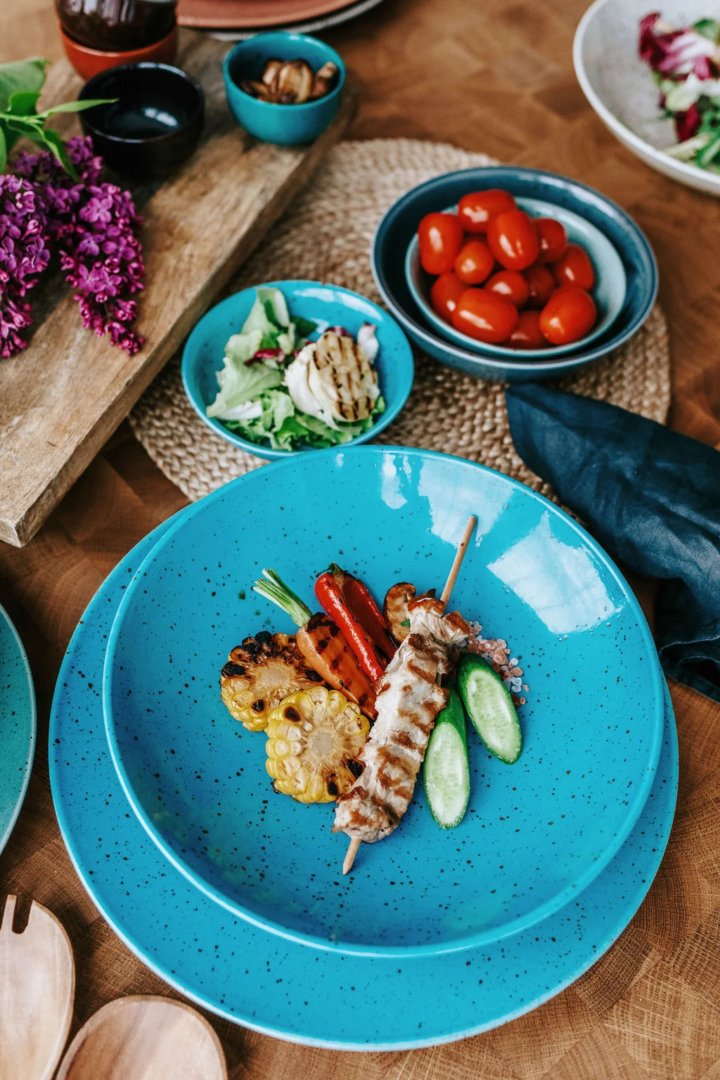 Синий салатник Repast Lifestyle ARTICBLUE 26 см