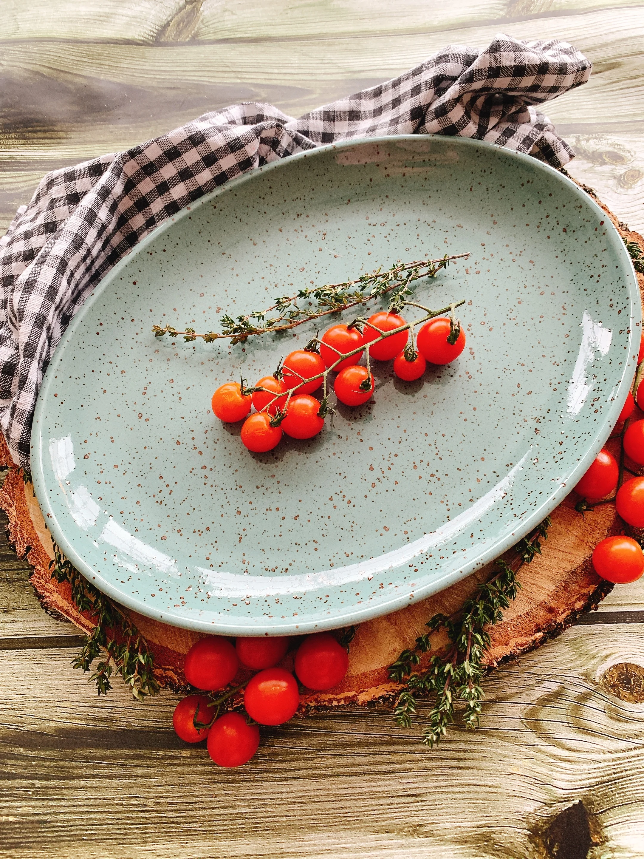 Бежевый блюдо овальное Repast lifestyle NATURAL 32 см