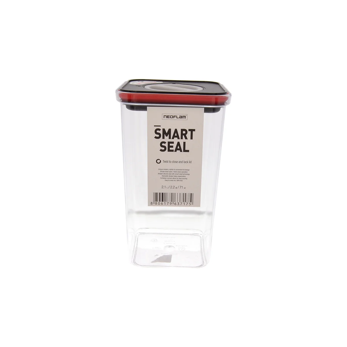 Прозрачный контейнер с крышкой Neoflam Smart Seal 2,1 л