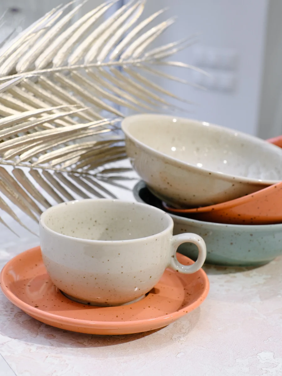 Коралловый чайная пара Repast Lifestyle TERRACOTTA 4 предмета