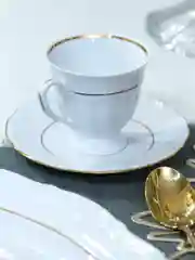 Белый набор чайных пар Repast Классика классическая чашка (6 пар) 200 мл