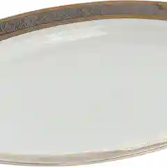 Блюдо Thun "Опал Широкий кант", цвет: платиновый, золотой, 32 см. 15897
