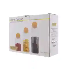 Прозрачный набор ёмкостей для сыпучих продуктов Repast Comfort 450 мл/750 мл/1 л (3 шт)
