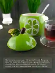 Ёмкость для сыпучих продуктов с ложкой Repast Rich harvest Лайм 10.8*10.5*13 см