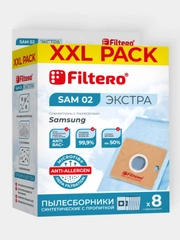 Мешки-пылесборники Filtero SAM 02 XXL Pack Экстра для пылесосов SAMSUNG 8 штук+фильтр