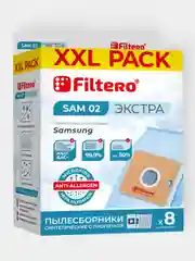 Мешки-пылесборники Filtero SAM 02 XXL Pack Экстра для пылесосов SAMSUNG 8 штук+фильтр